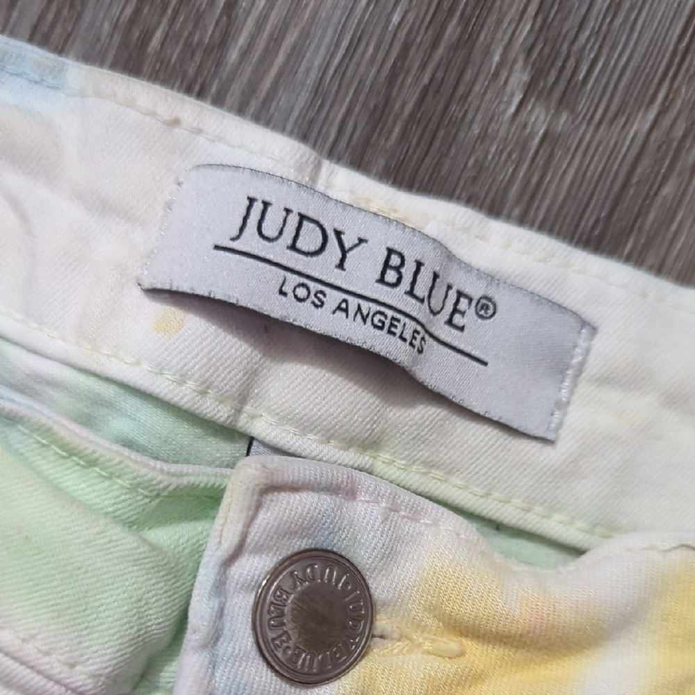 Judy Blue Women's Colorful Tie-Dye Jean Shorts - Picture 3 of 9